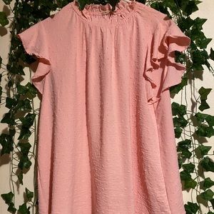 Pink Ruffle Top